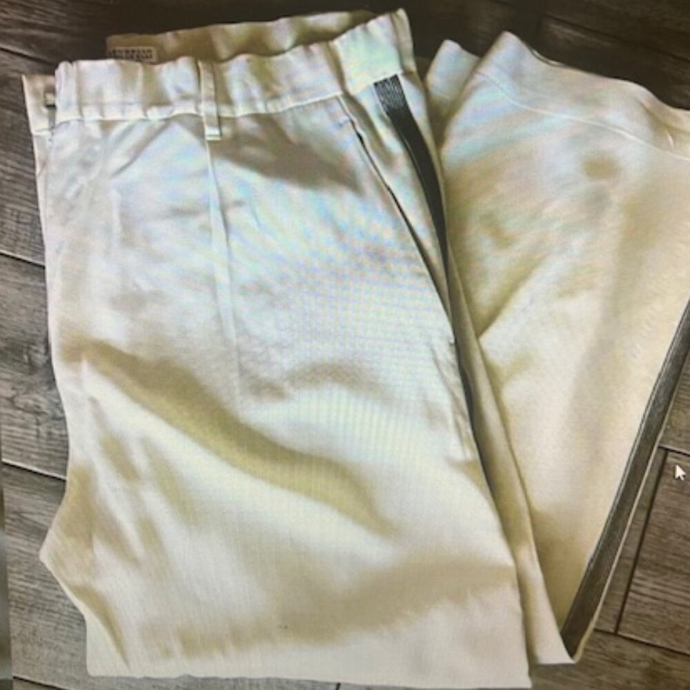 Brunello Cucinelli US 6 oversized, slouchy dress pants with beaded trim